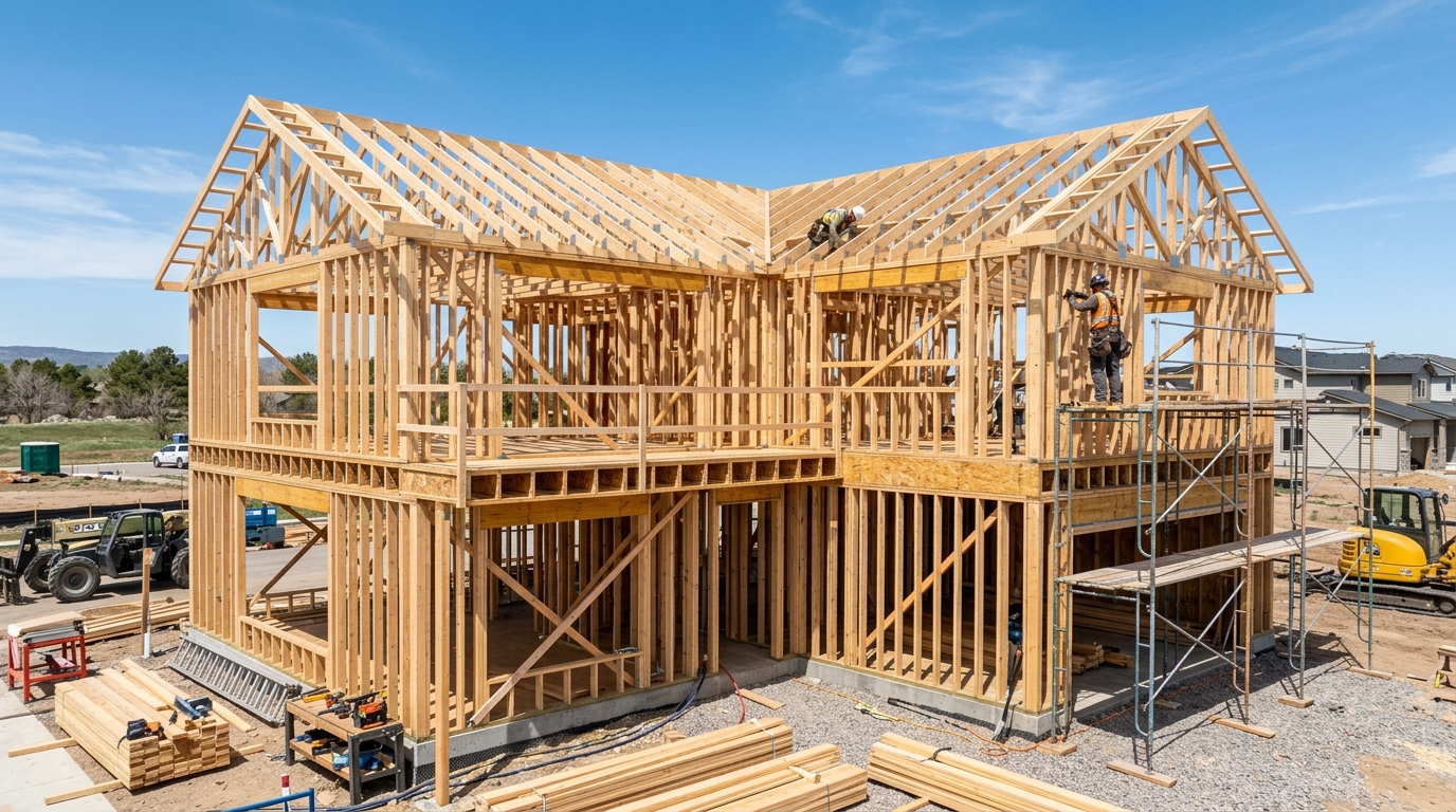 New Home Construction Structural Timber